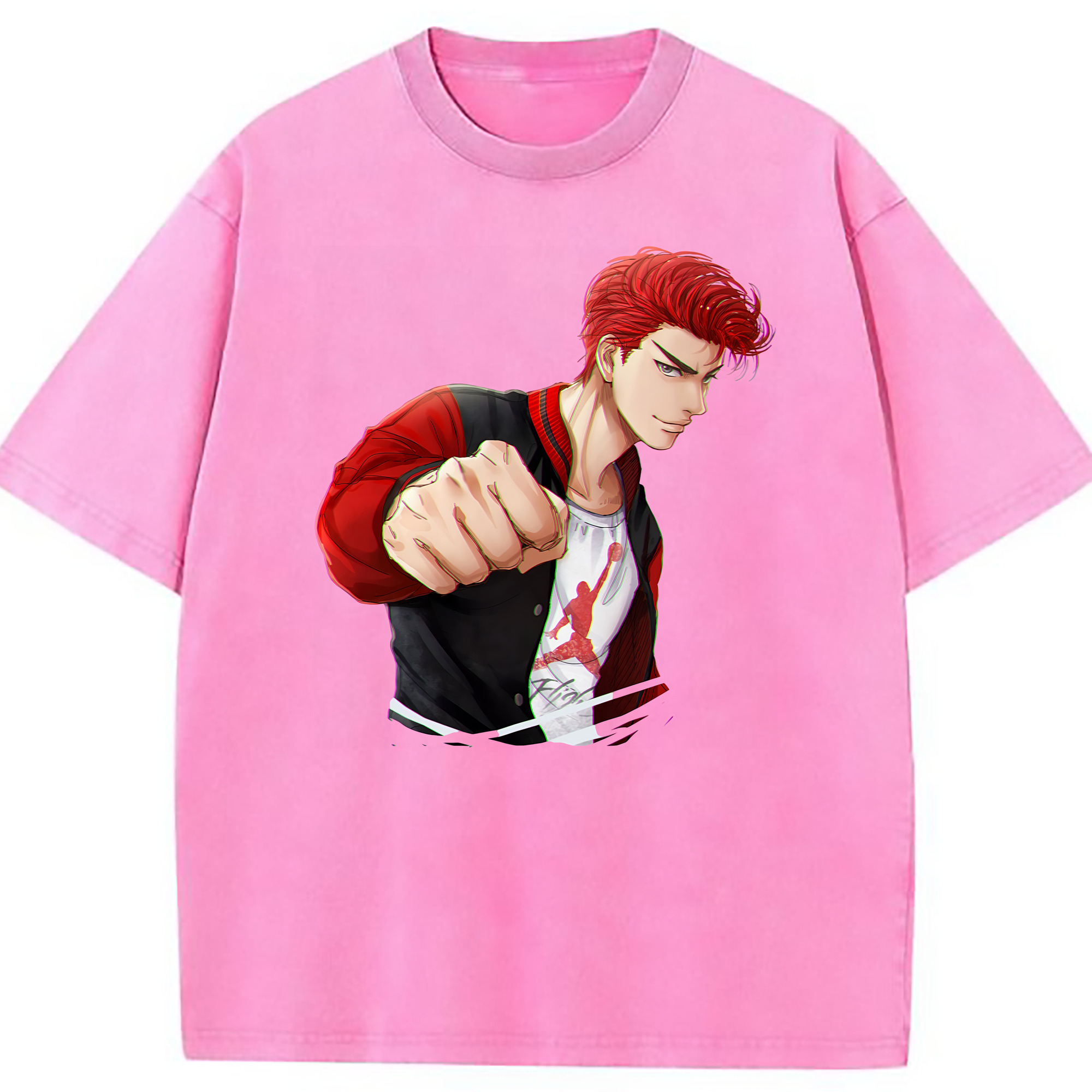 （画像用） SLAM DUNK／スラムダンク 綿100% ヴィンテージ風 半袖Tシャツ（フロントプリント）